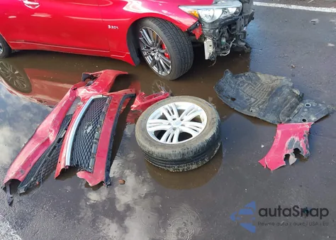 2017 Infiniti Q50 3.0T Red Sport 400 из США, поврежденный, VIN JN1FV7AP9HM850166